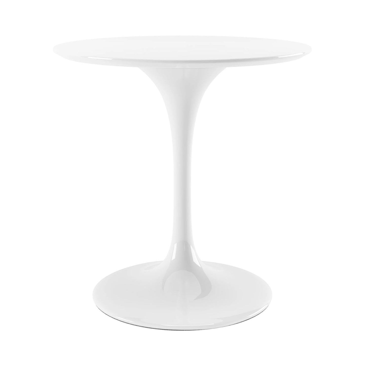 Tulip Fiberglass Dining Table, 32" Round White