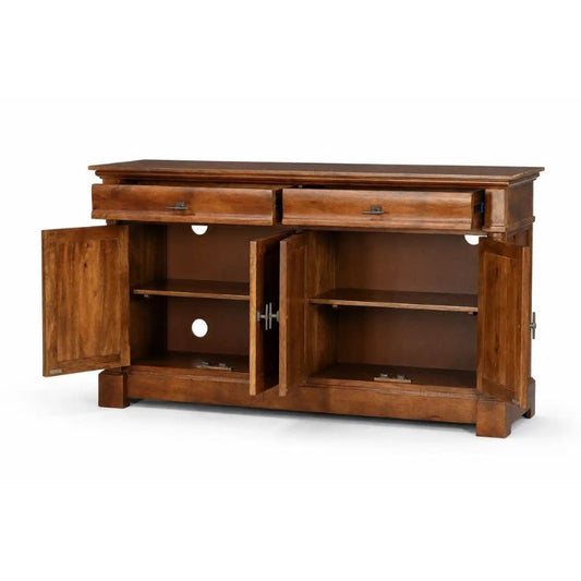 Padova 70" Solid Wood Sideboard, Walnut