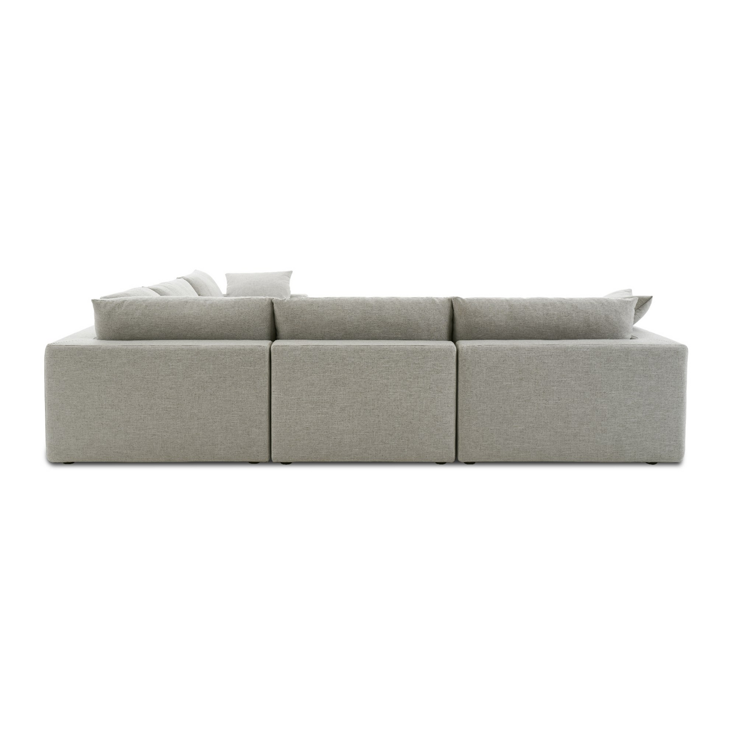 Duke 189" Deep Seat Sectional Sofa, 5 Seater, Gray