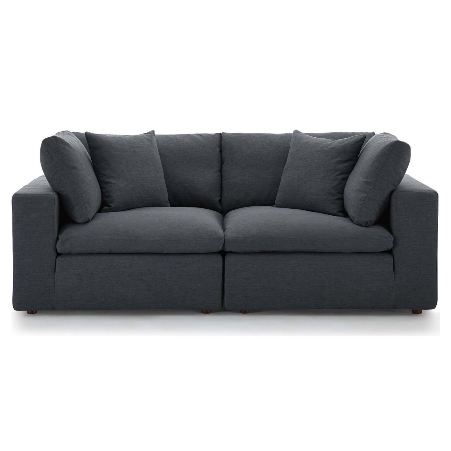 Haven 2 Seater Sectional Sofa, Gray