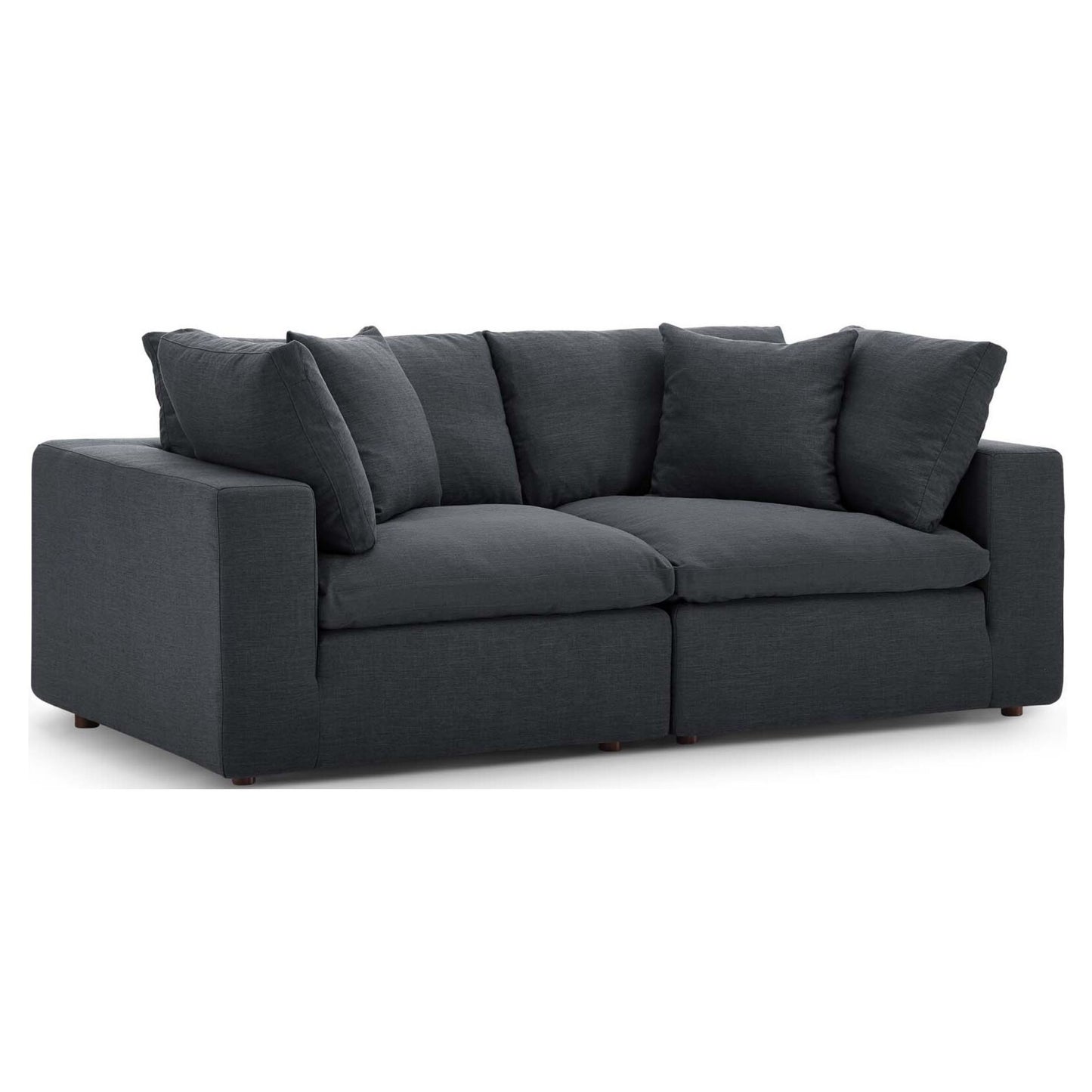 Haven 2 Seater Sectional Sofa, Gray
