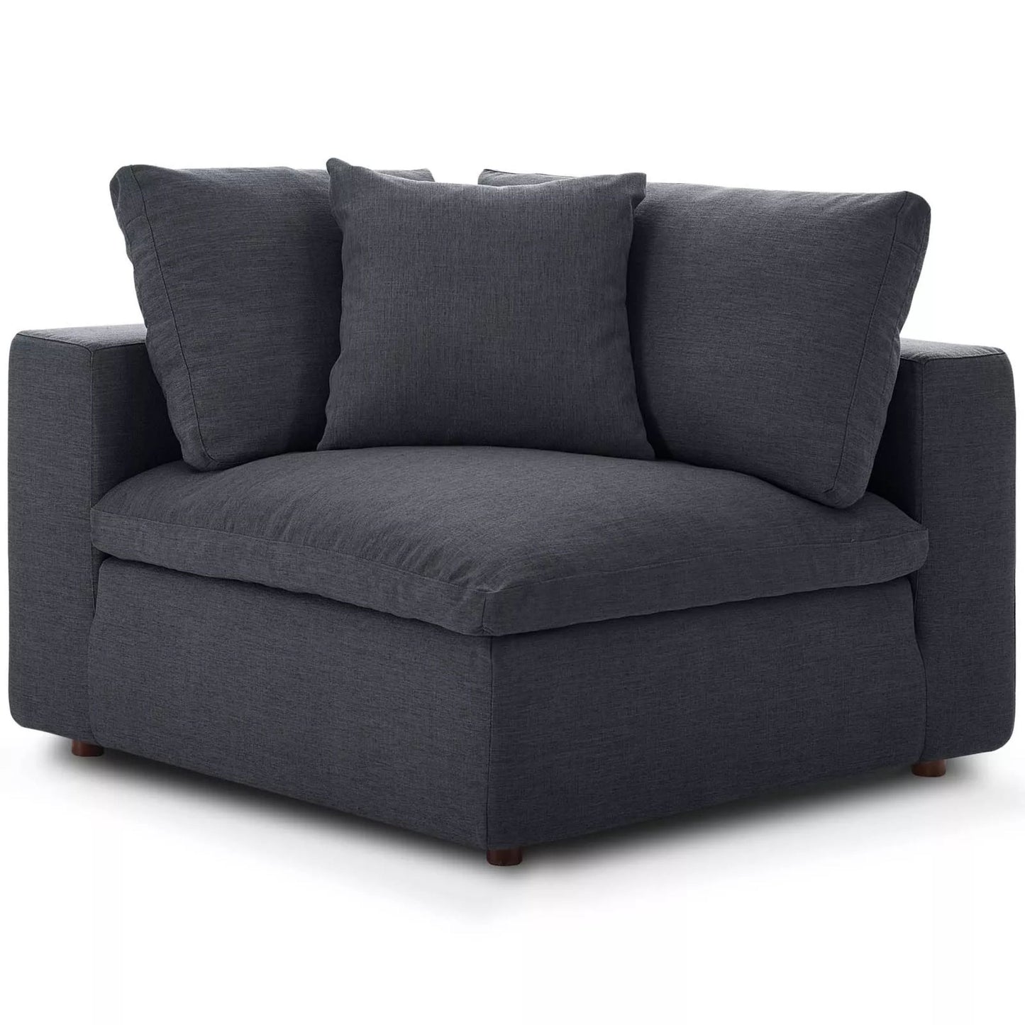 Haven 3 Seater Sectional Sofa With Ottoman, Gray