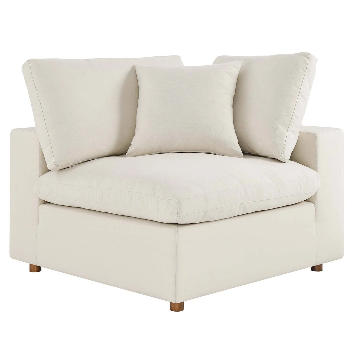 Haven 3 Seater Sectional Sofa With Ottoman, Beige