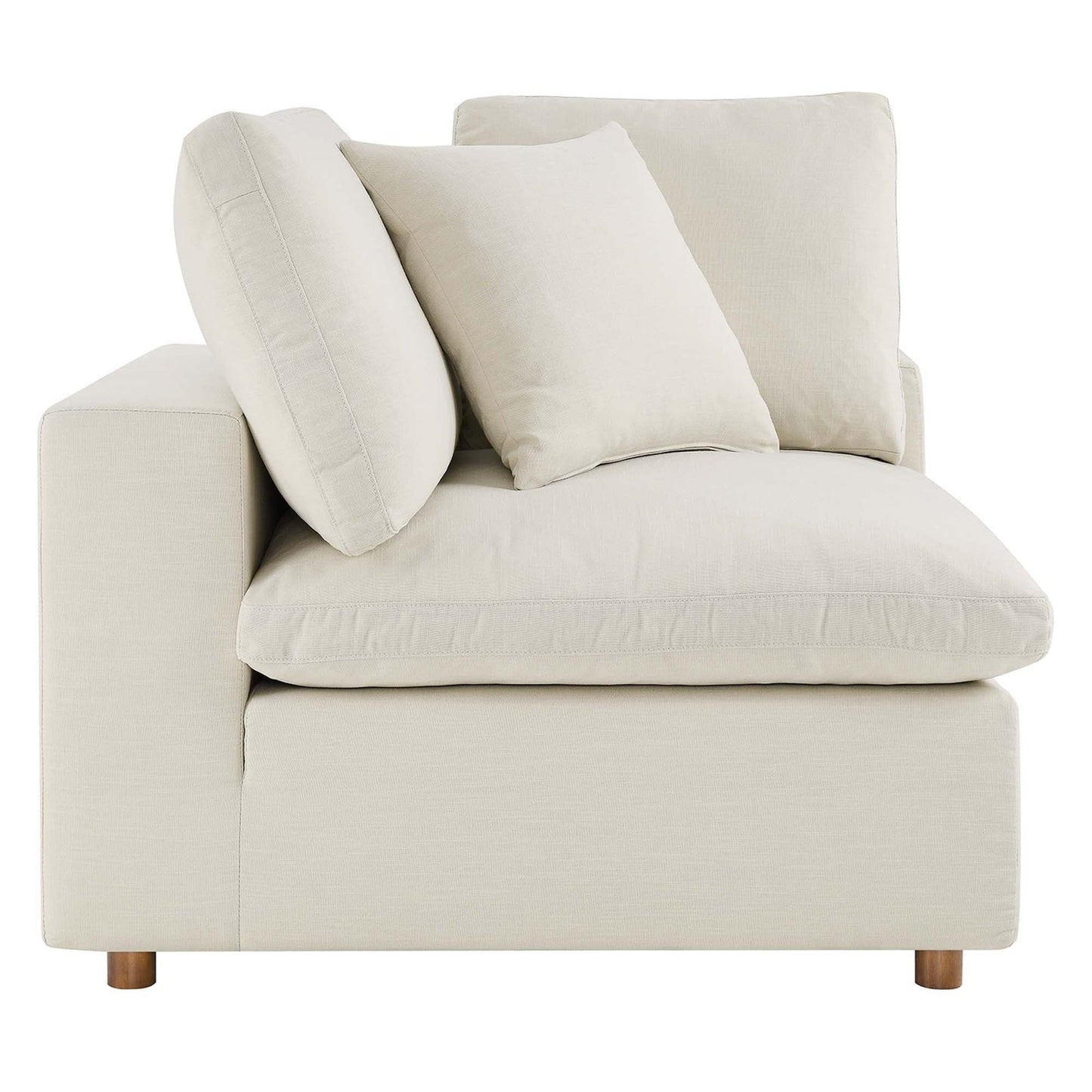 Haven 3 Seater Sectional Sofa With Ottoman, Beige
