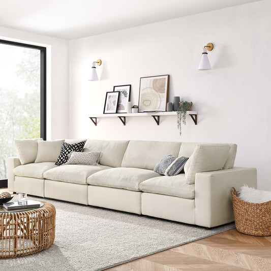 Haven 4 Seater Sectional Sofa, Beige