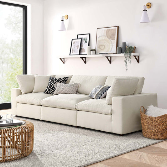 Haven 3 Seater Sectional Sofa, Beige