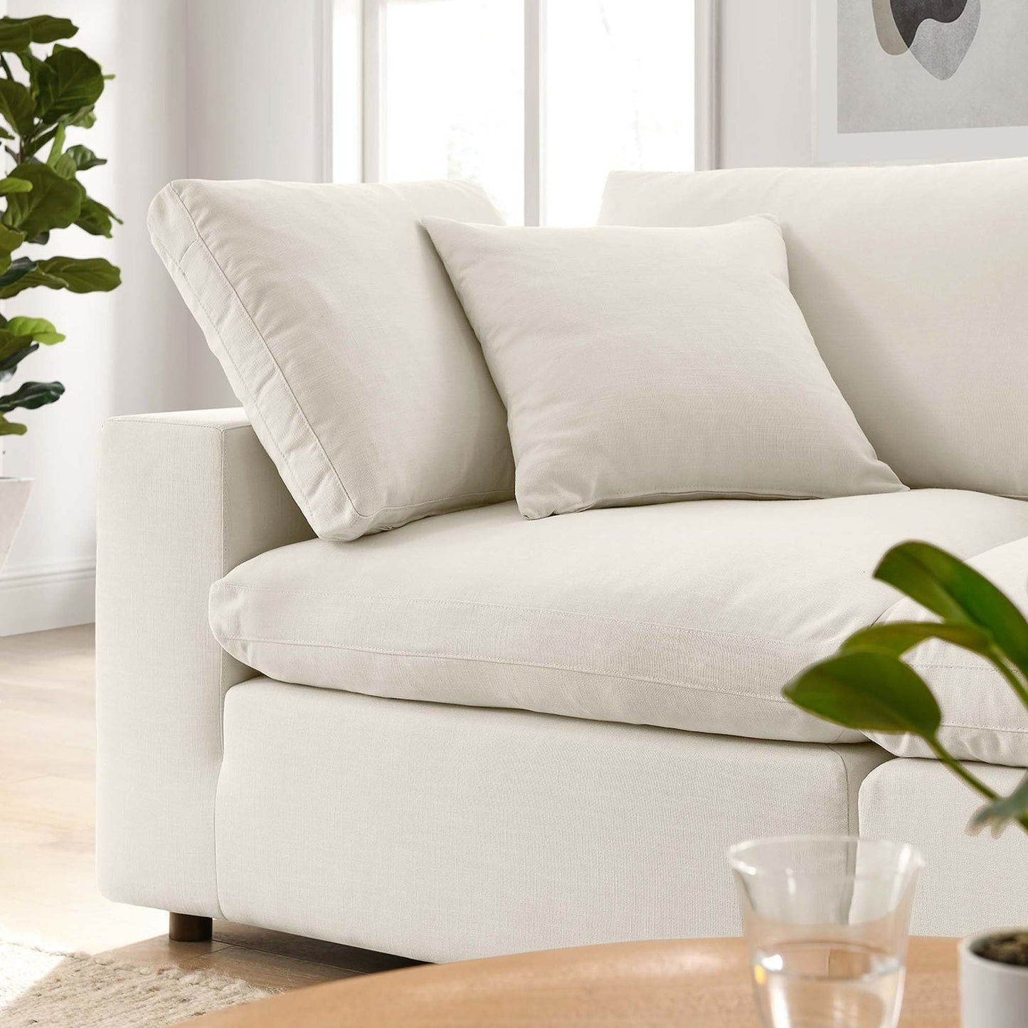 Haven 2 Seater Sectional Sofa, Beige