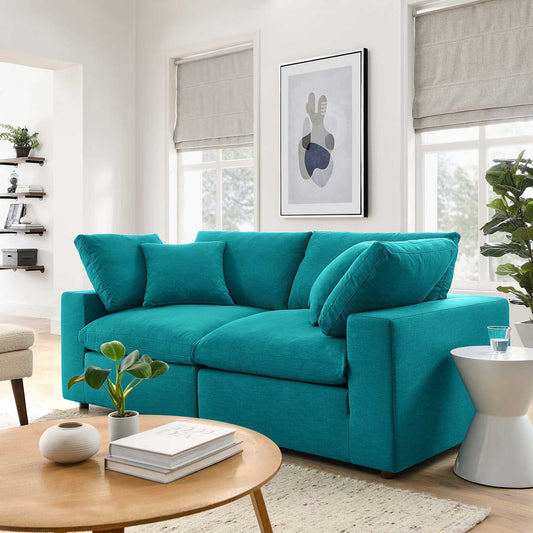 Haven 2 Seater Sectional Sofa, Teal