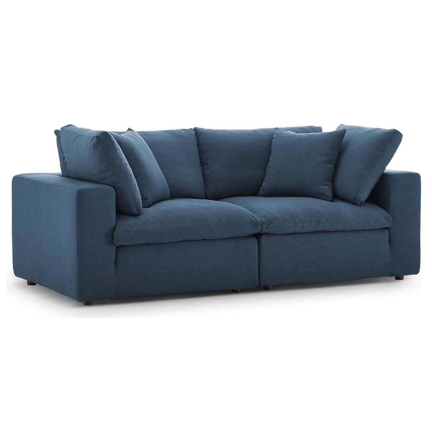 Haven 2 Seater Sectional Sofa, Azure