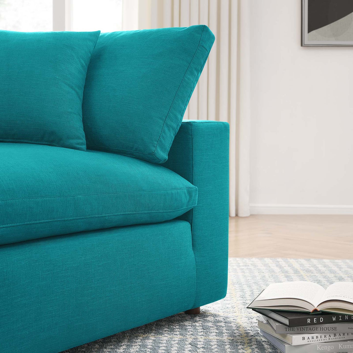 Haven 3 Seater Sectional Sofa, Teal