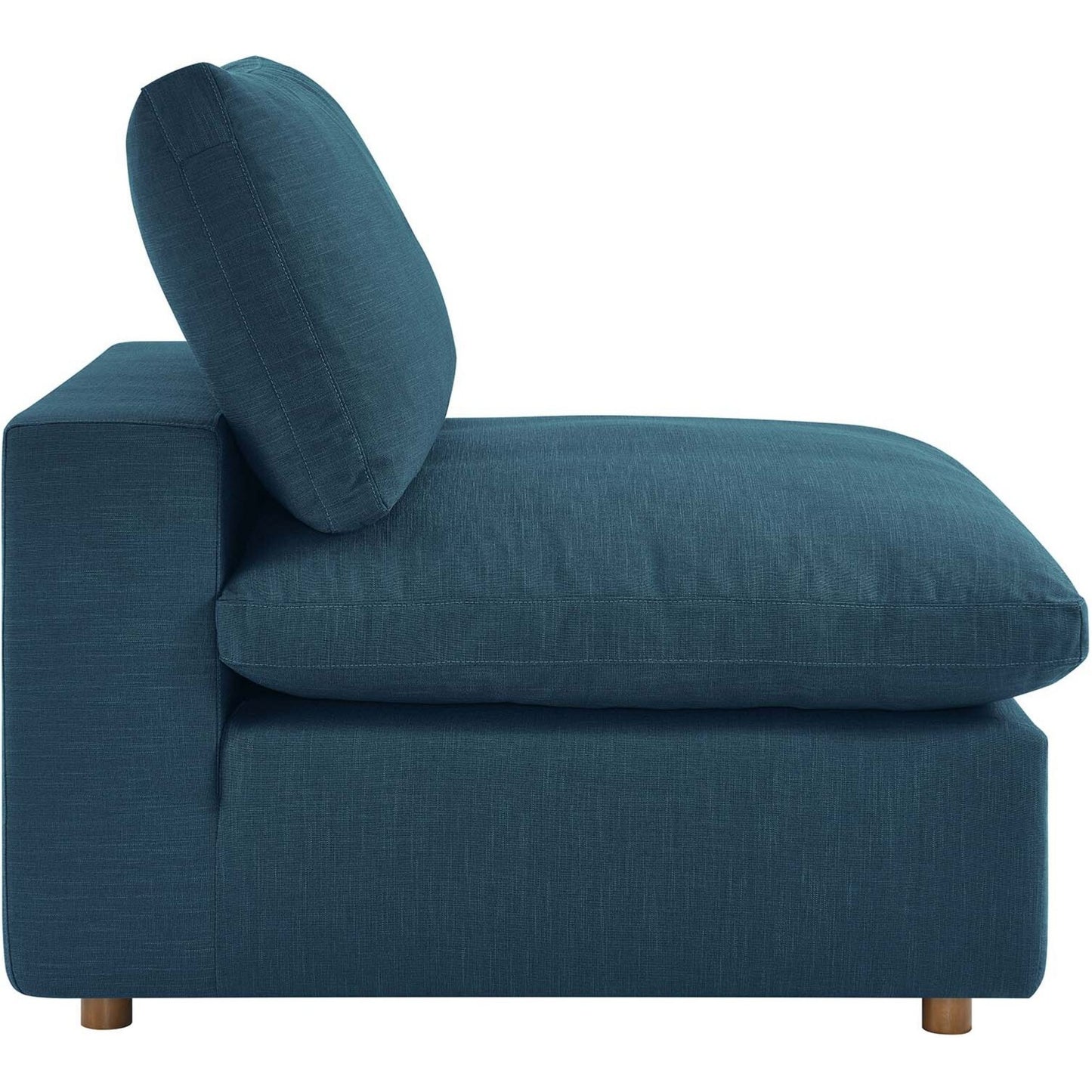Haven 3 Seater Sectional Sofa With Ottoman, Azure