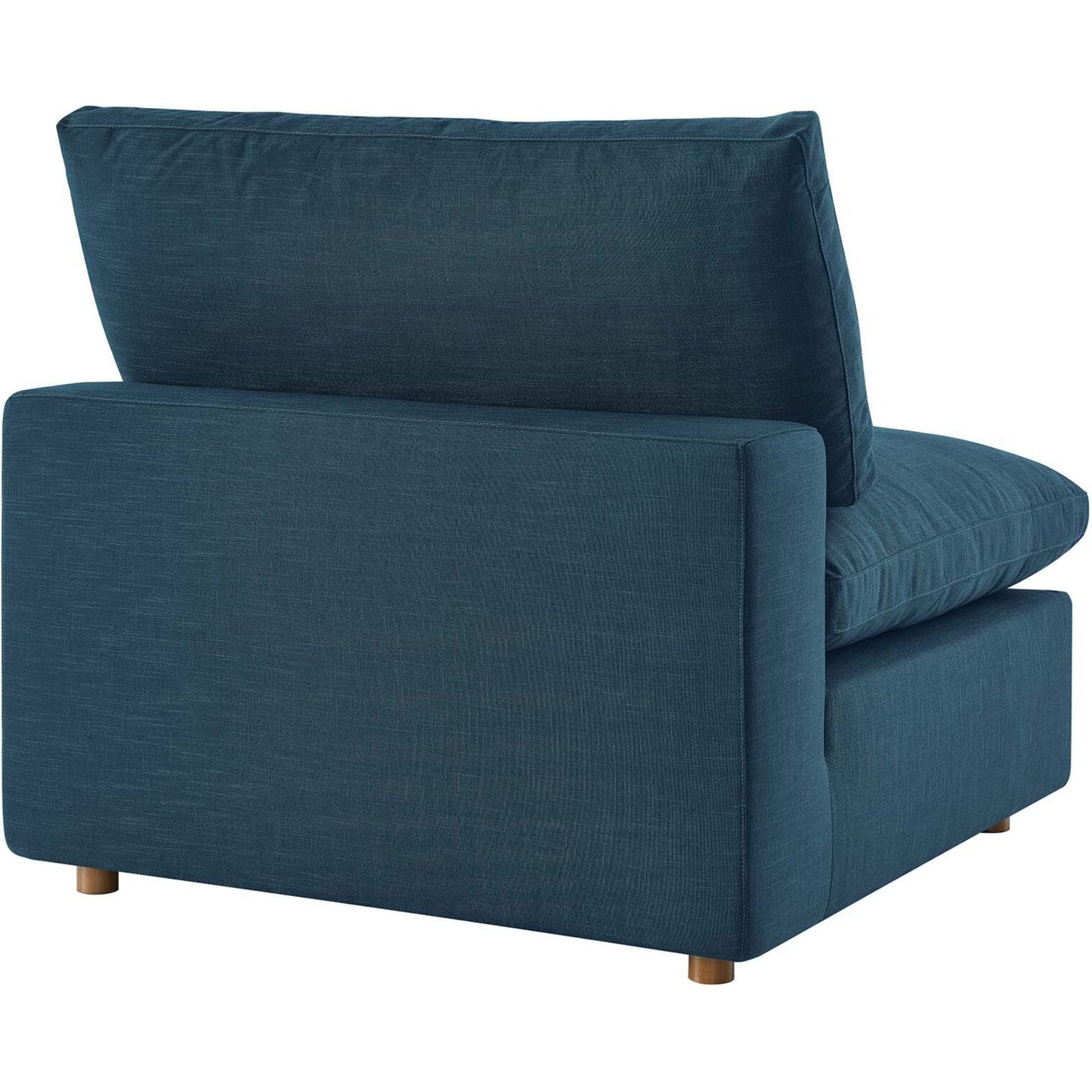 Haven 3 Seater Sectional Sofa With Ottoman, Azure