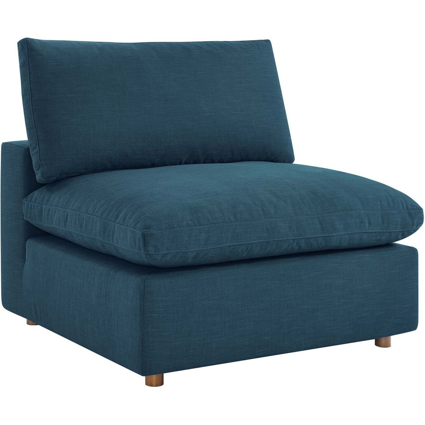Haven 3 Seater Sectional Sofa With Ottoman, Azure