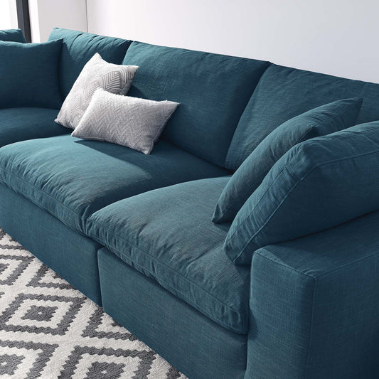 Haven 3 Seater Sectional Sofa, Azure