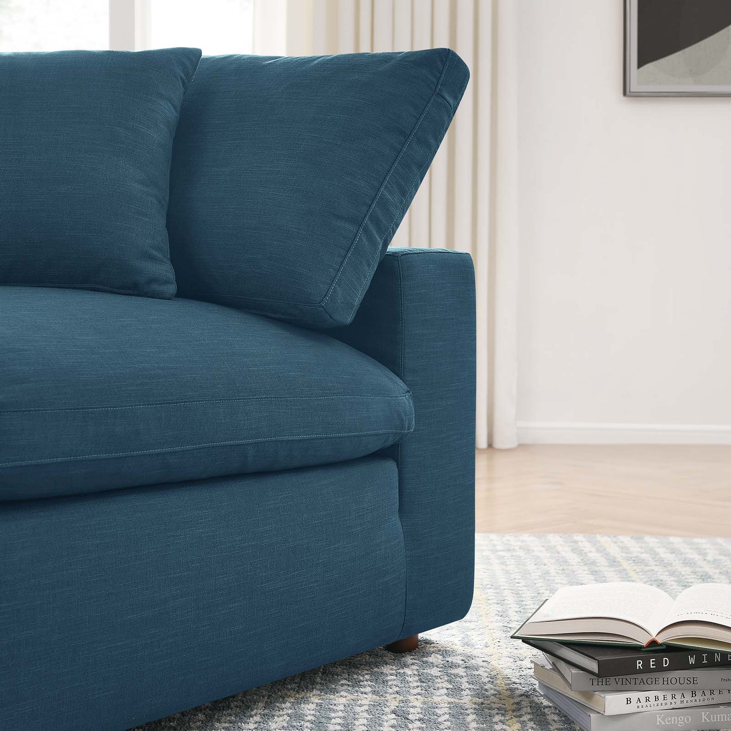 Haven 3 Seater Sectional Sofa, Azure