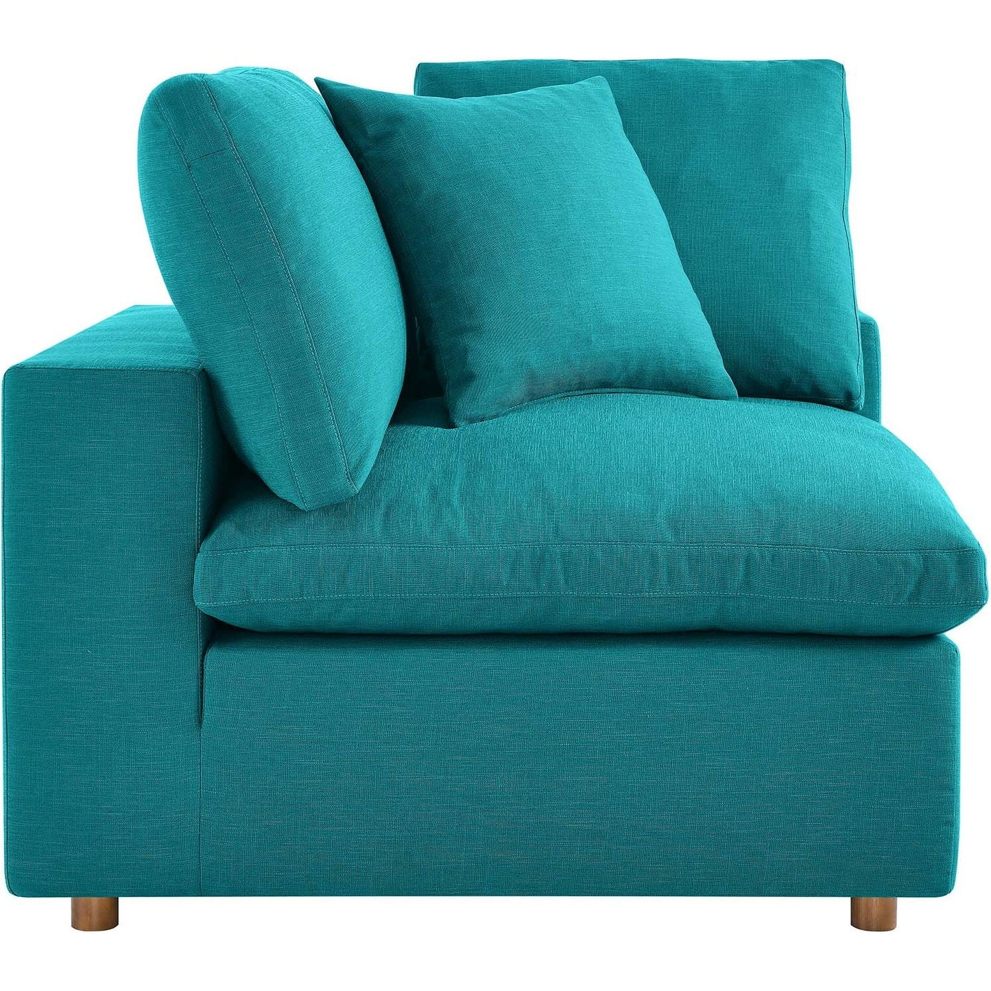 Haven 3 Seater Sectional Sofa With Ottoman, Teal