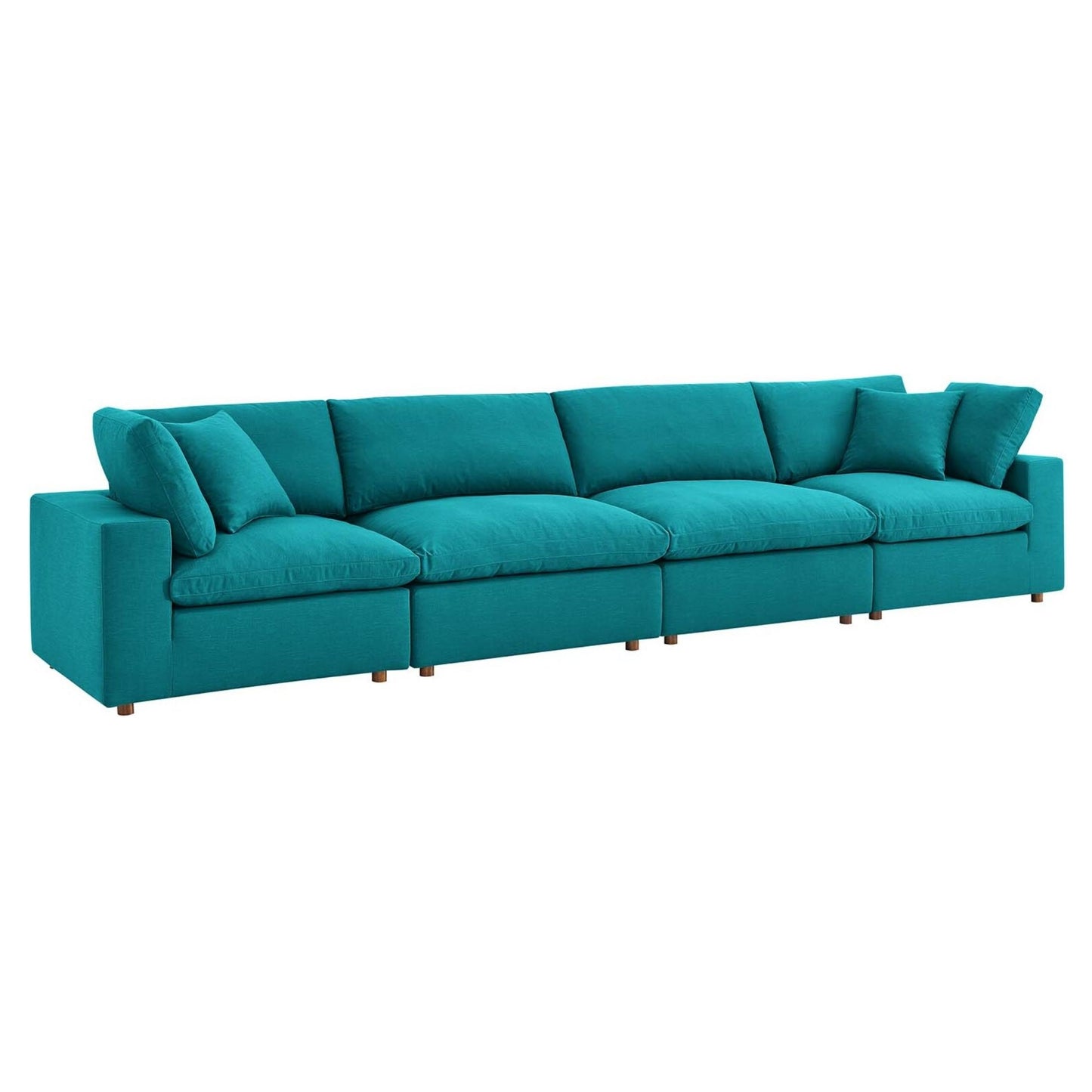 Haven 4 Seater Sectional Sofa, Teal