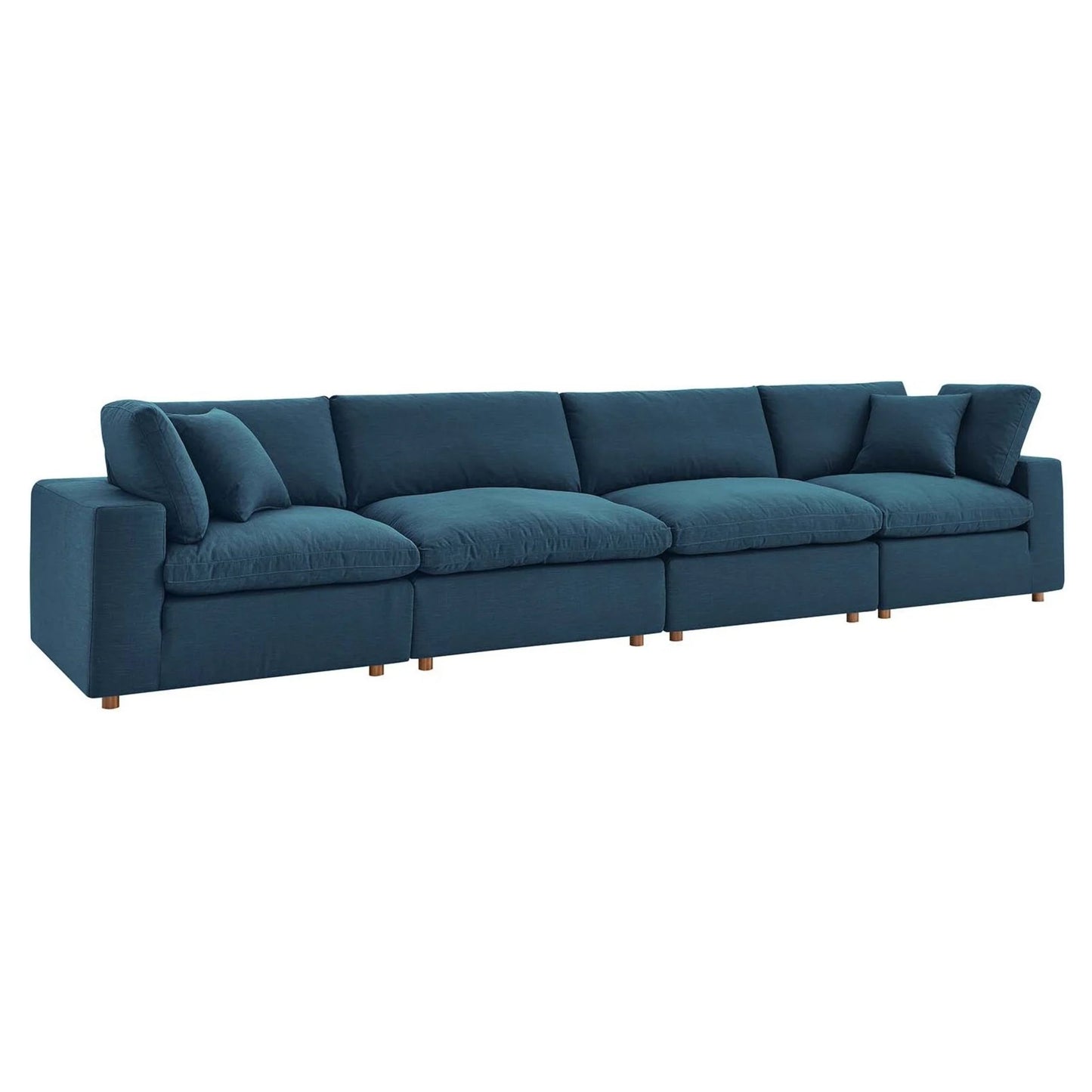 Haven 4 Seater Sectional Sofa, Azure