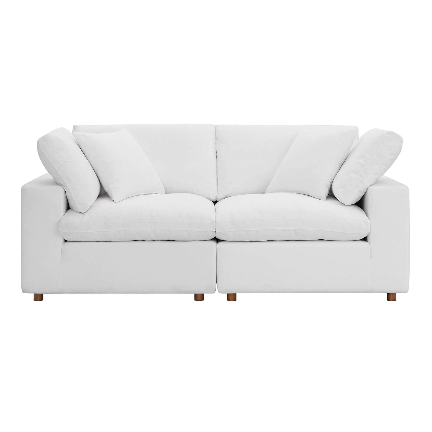 Haven 2 Seater Sectional Sofa, White