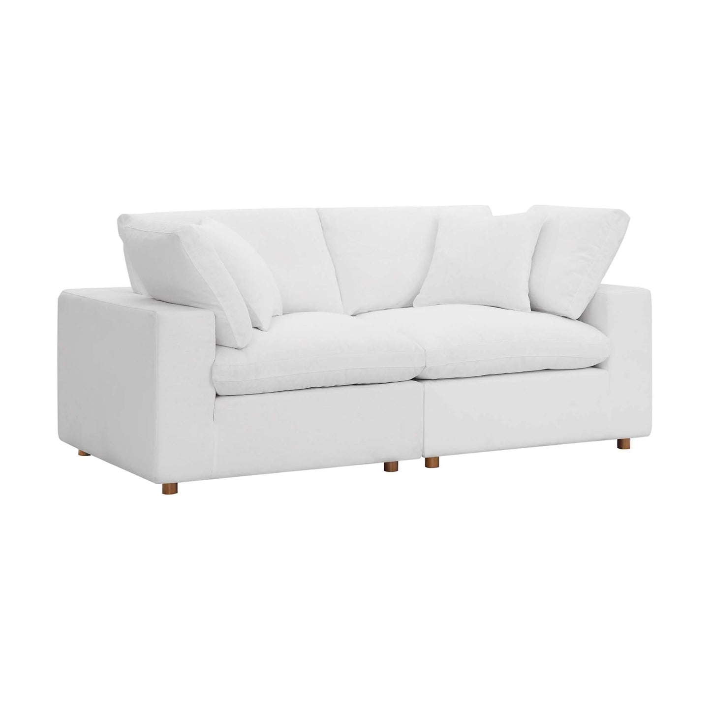 Haven 2 Seater Sectional Sofa, White