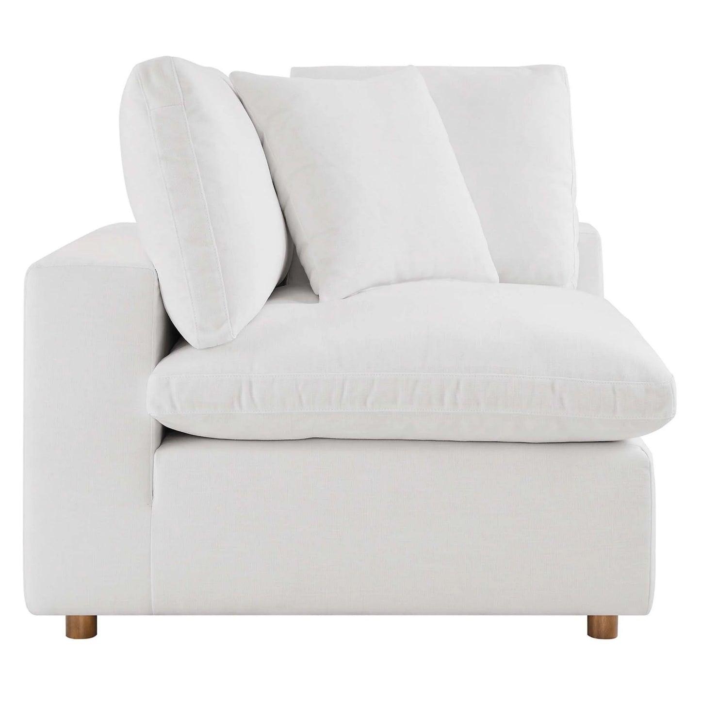 Haven 3 Seater Sectional Sofa With Ottoman, White