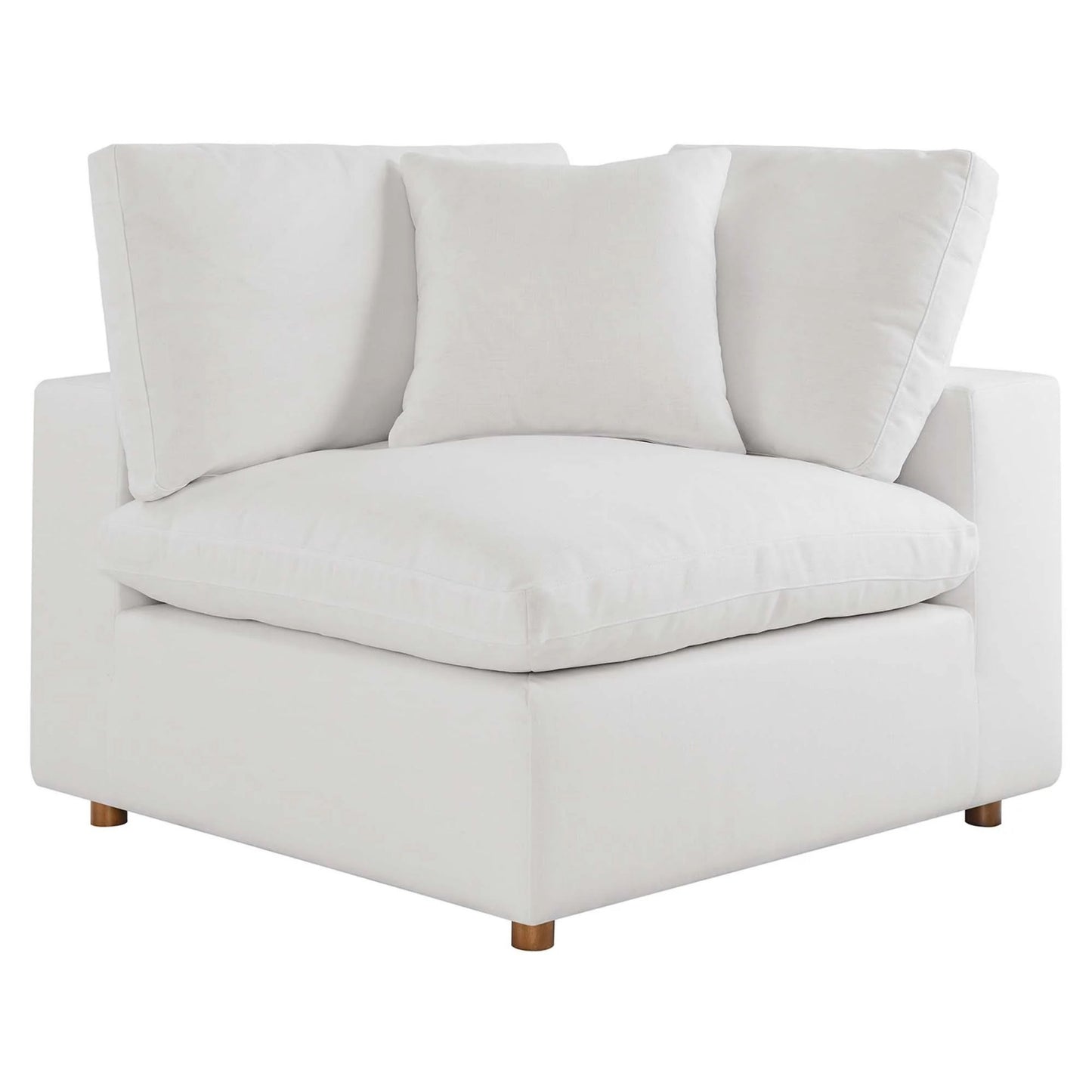 Haven 3 Seater Sectional Sofa With Ottoman, White