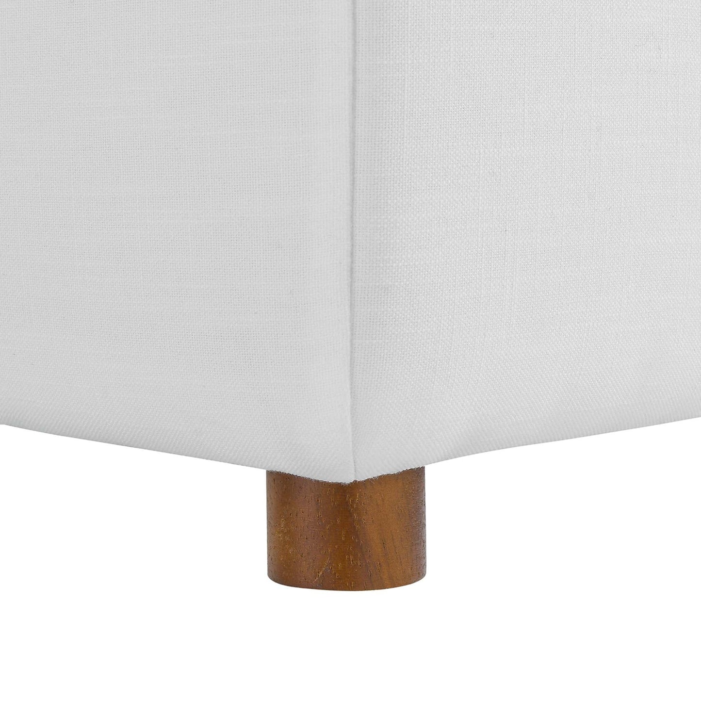 Haven 3 Seater Sectional Sofa With Ottoman, White