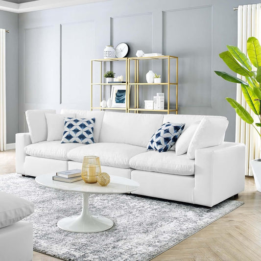 Haven 3 Seater Sectional Sofa, White