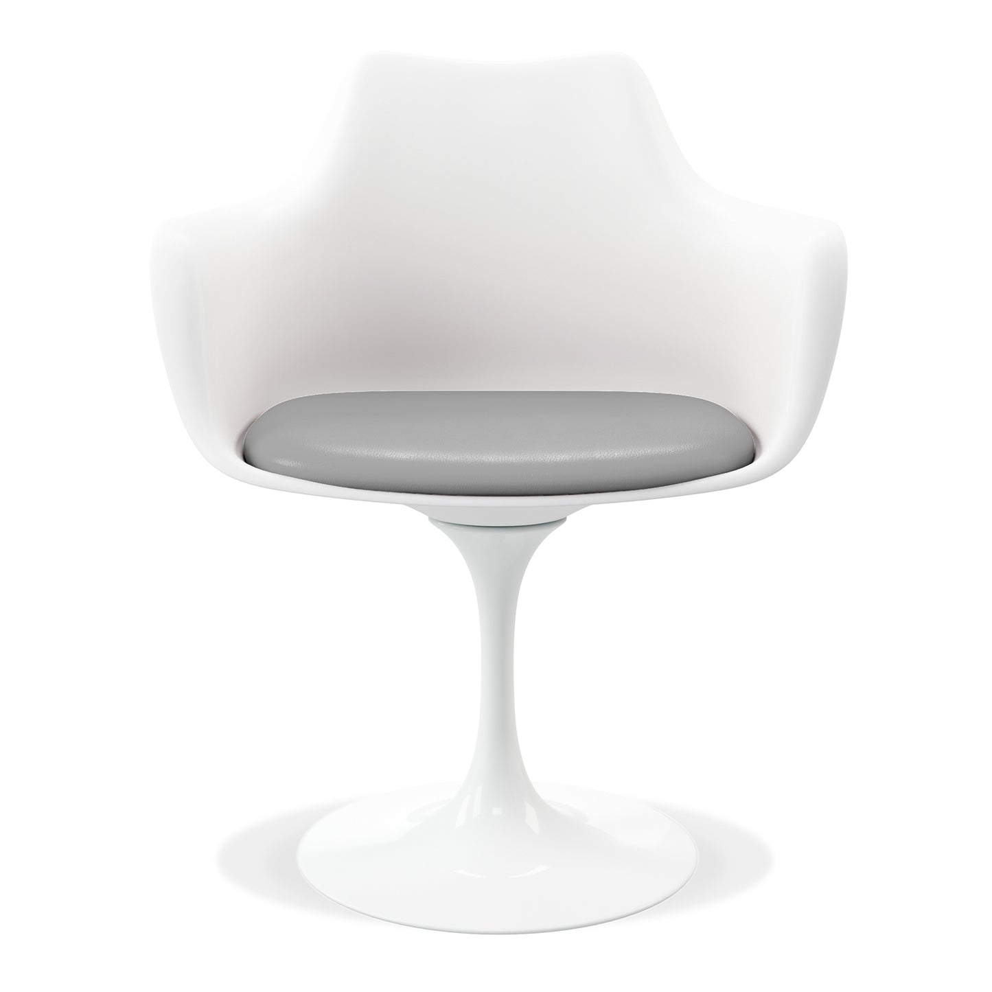 Tulip Swivel Armchair, Gray