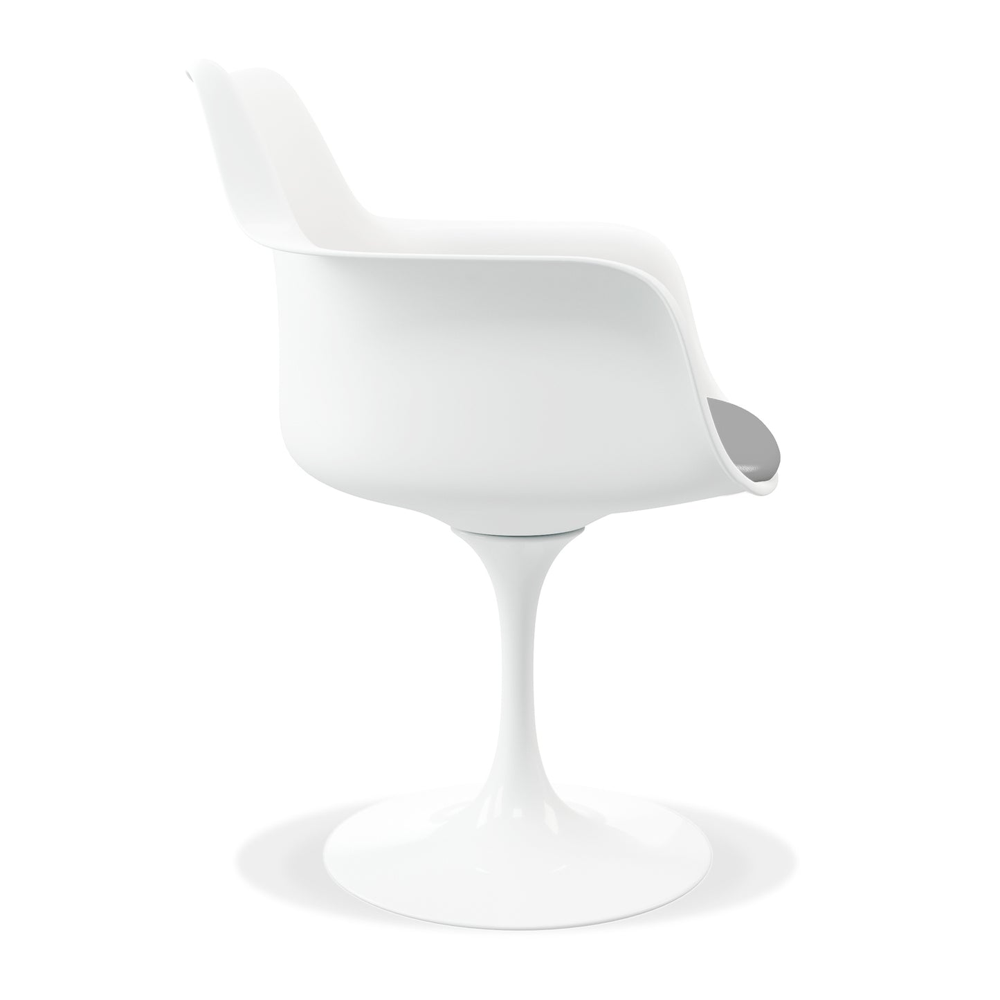 Tulip Swivel Armchair, Gray