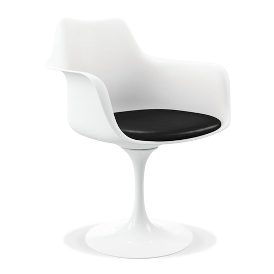 Tulip Swivel Armchair, Black