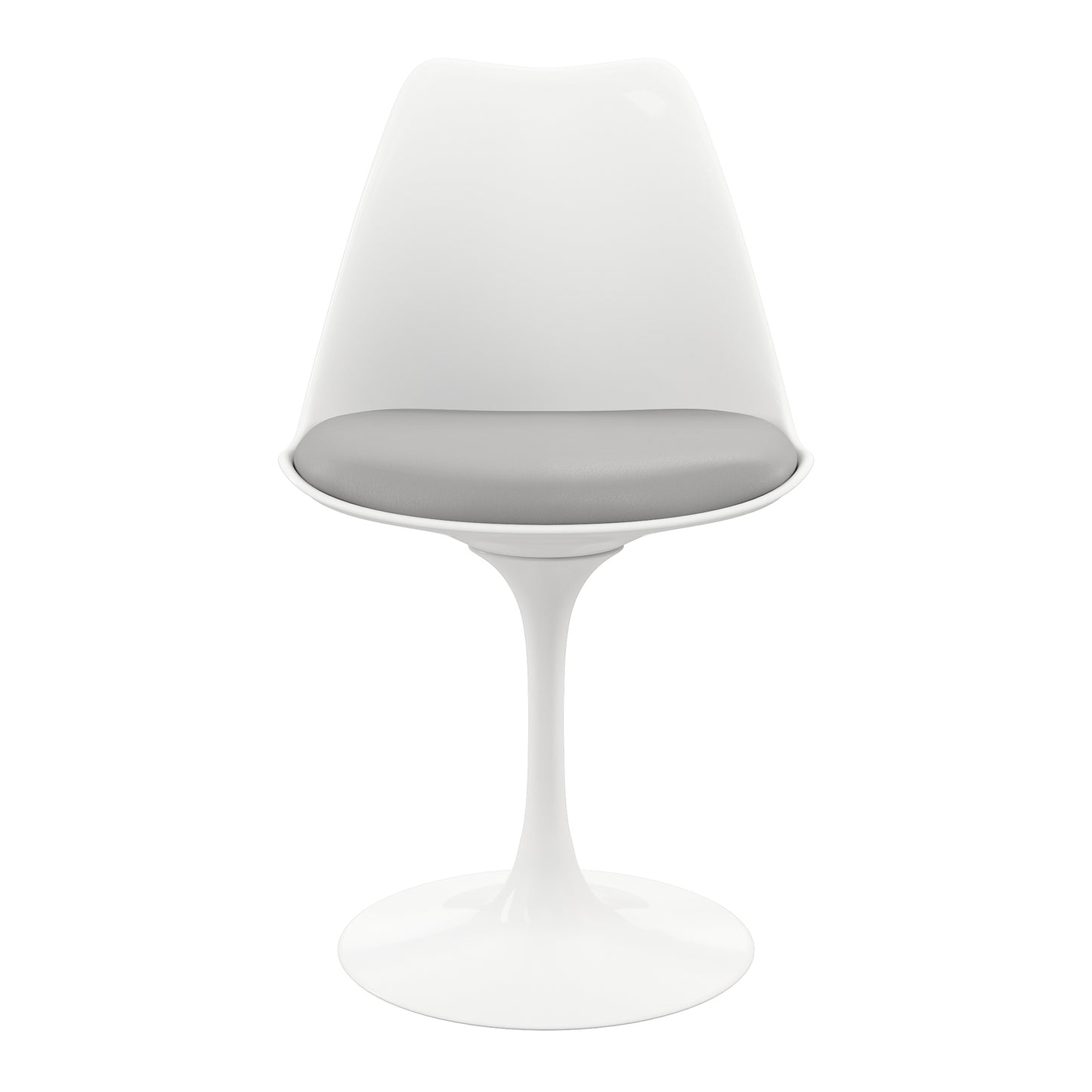 Tulip Swivel Side Chair, Gray