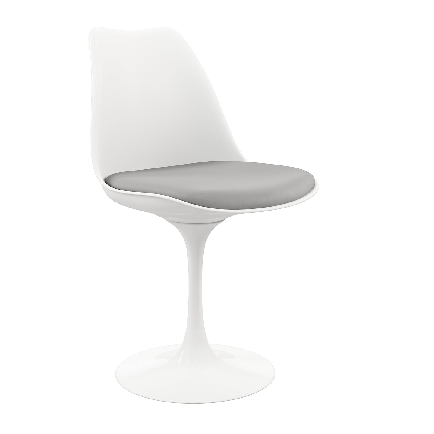 Tulip Swivel Side Chair, Gray