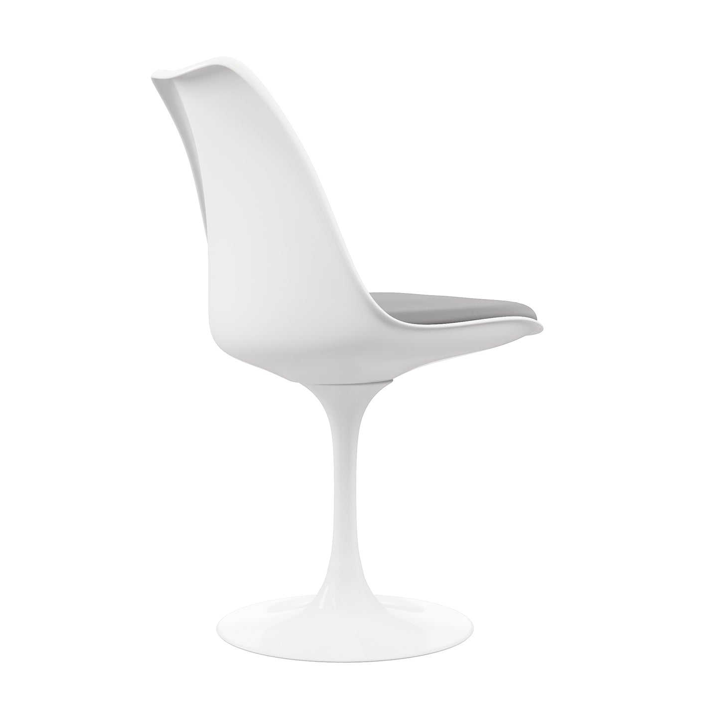 Tulip Swivel Side Chair, Gray