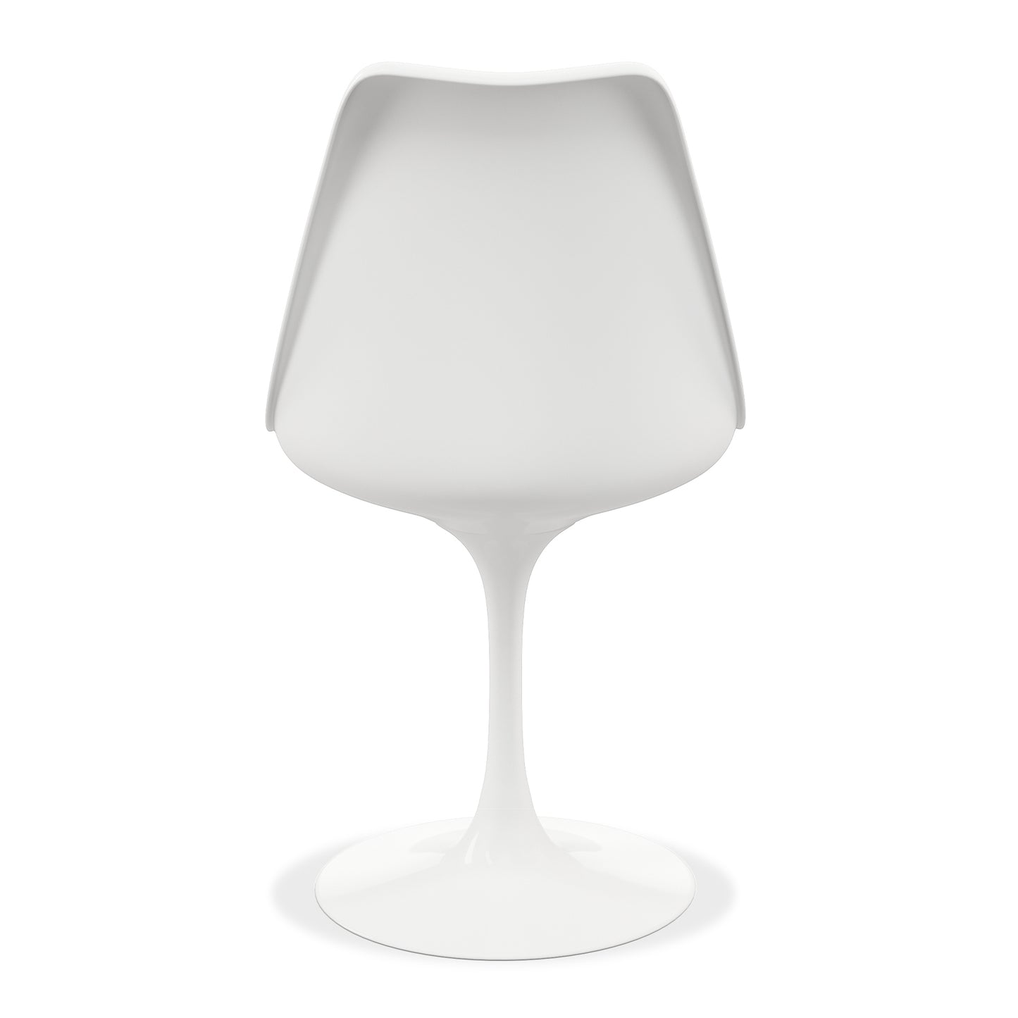 Tulip Swivel Side Chair, White