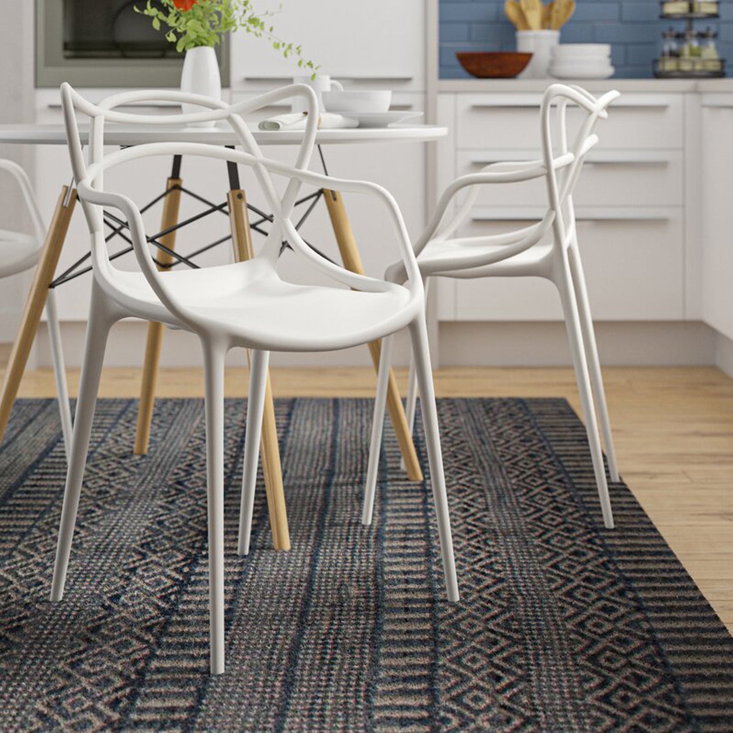 Master Dining Chair, White