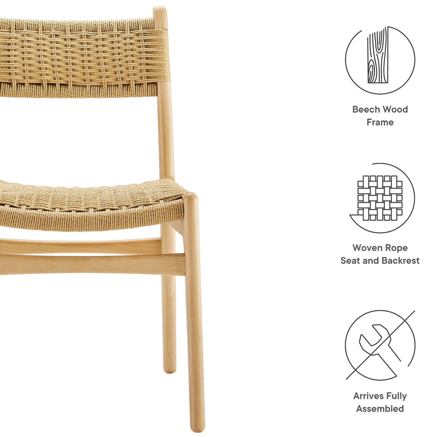 Marcus Dining Chair, Natural-Natural