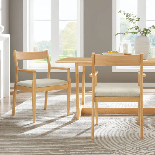 Jaiden Fabric Dining Chair, Natural