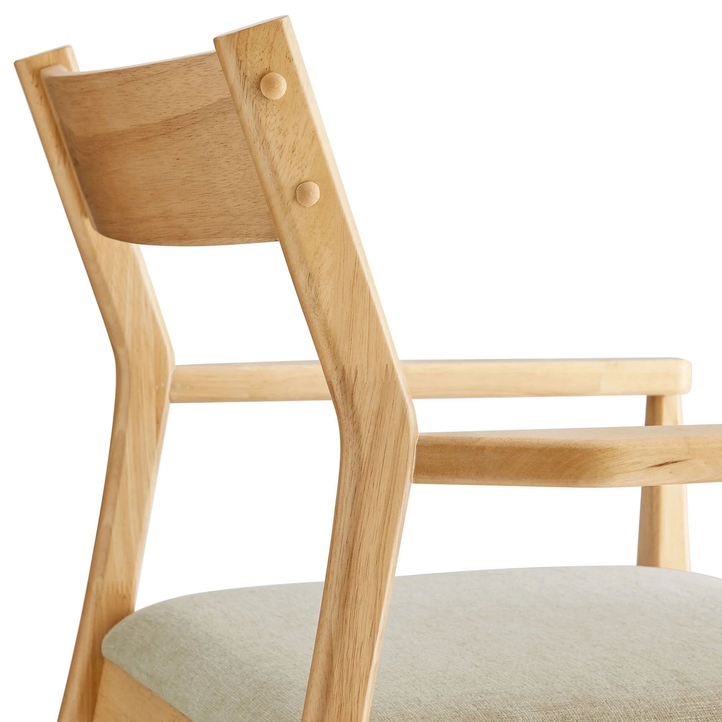 Jaiden Fabric Dining Chair, Natural