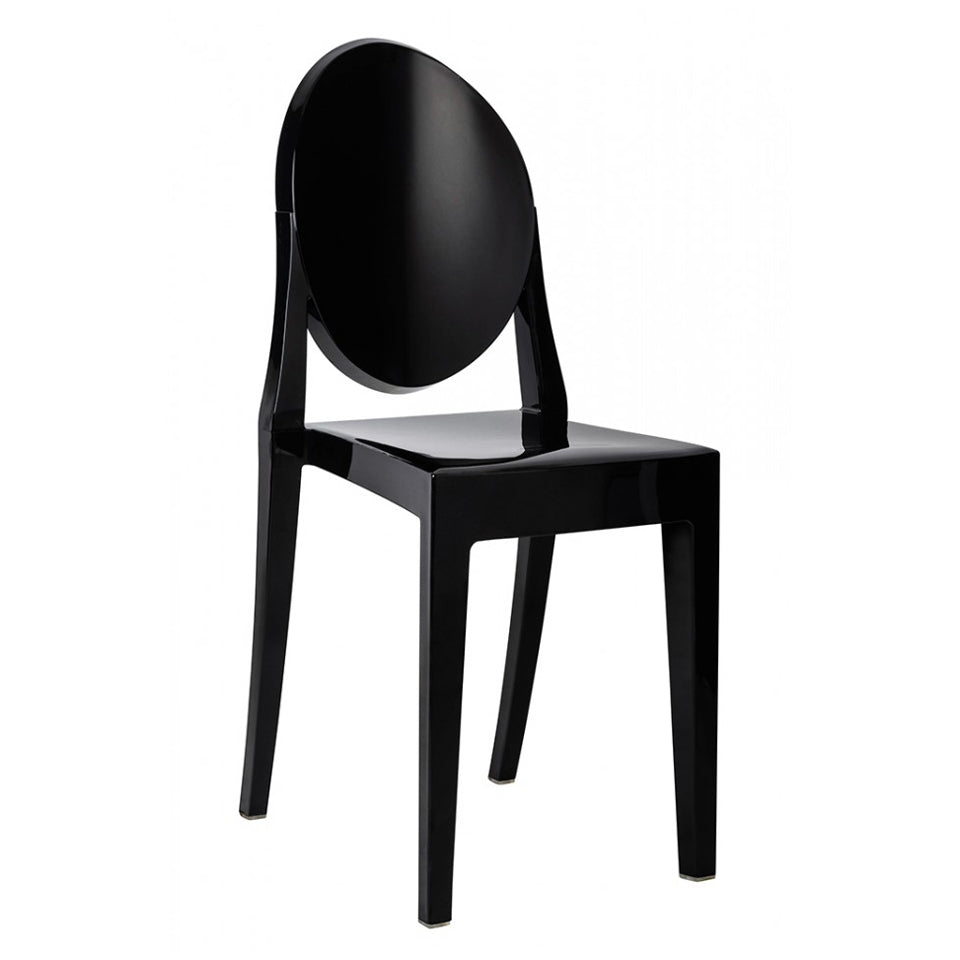 Ghost Dining Chair, Black