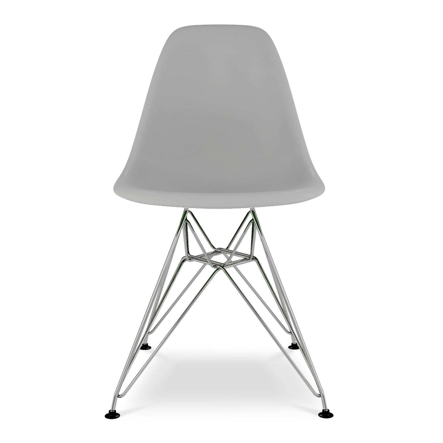 Eiffel Chair With Steel Legs, Gray