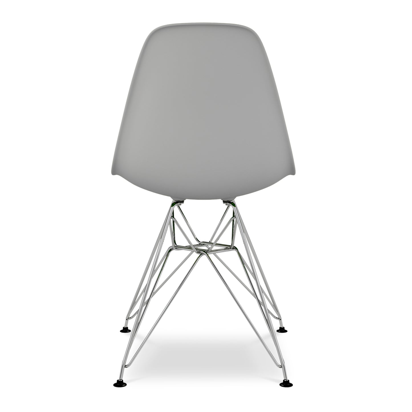 Eiffel Chair With Steel Legs, Gray