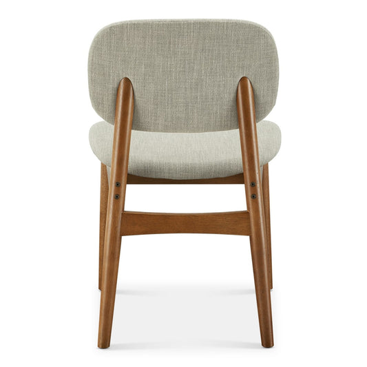 Cooper Dining Chair, Walnut Stain, Ivory