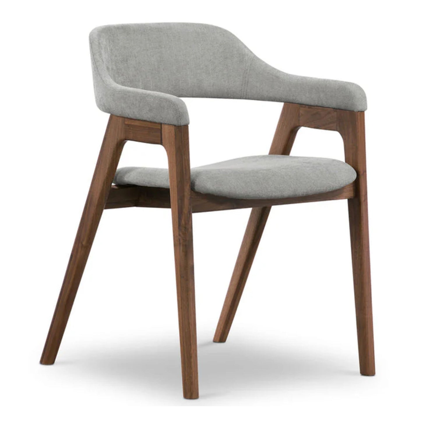 Atlas Fabric Dining Chair, Light Gray