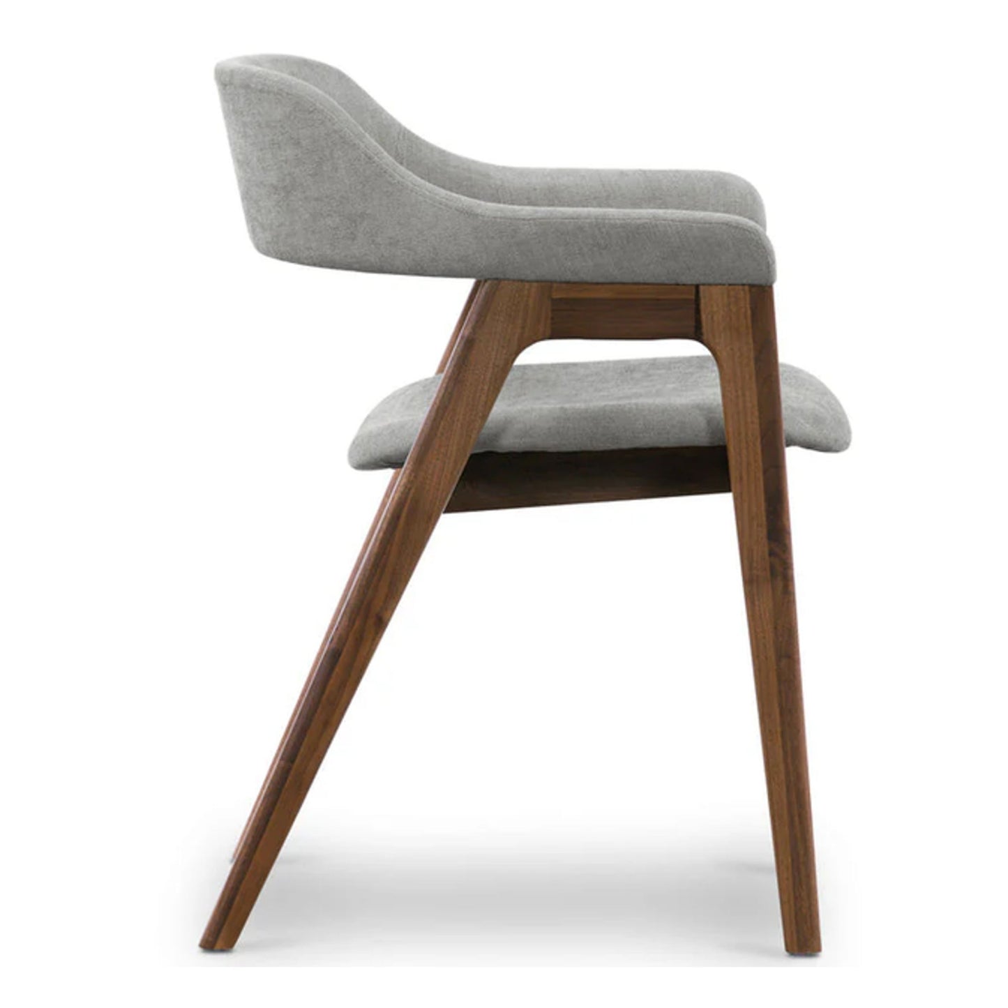 Atlas Fabric Dining Chair, Light Gray