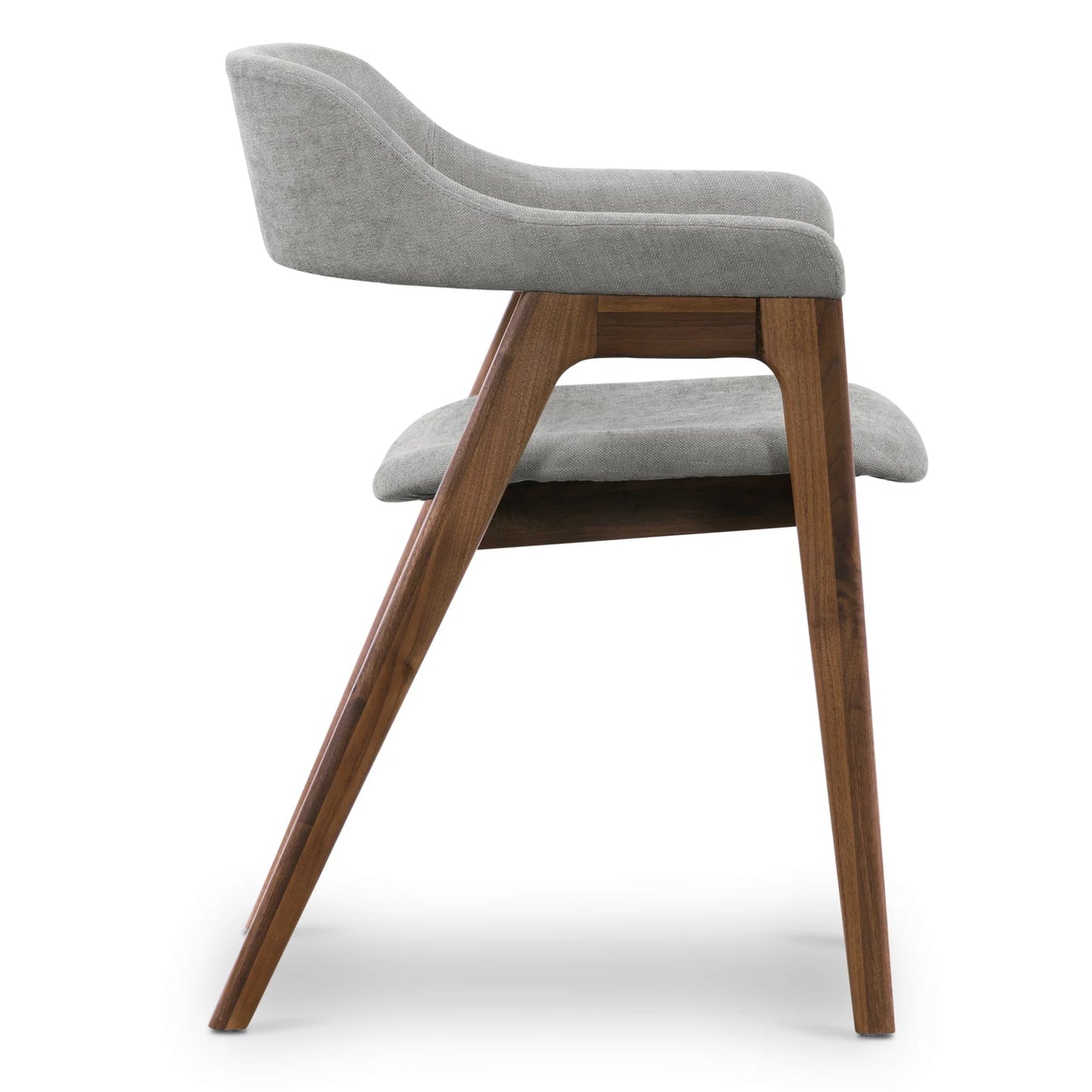 Atlas Fabric Dining Chair, Light Gray