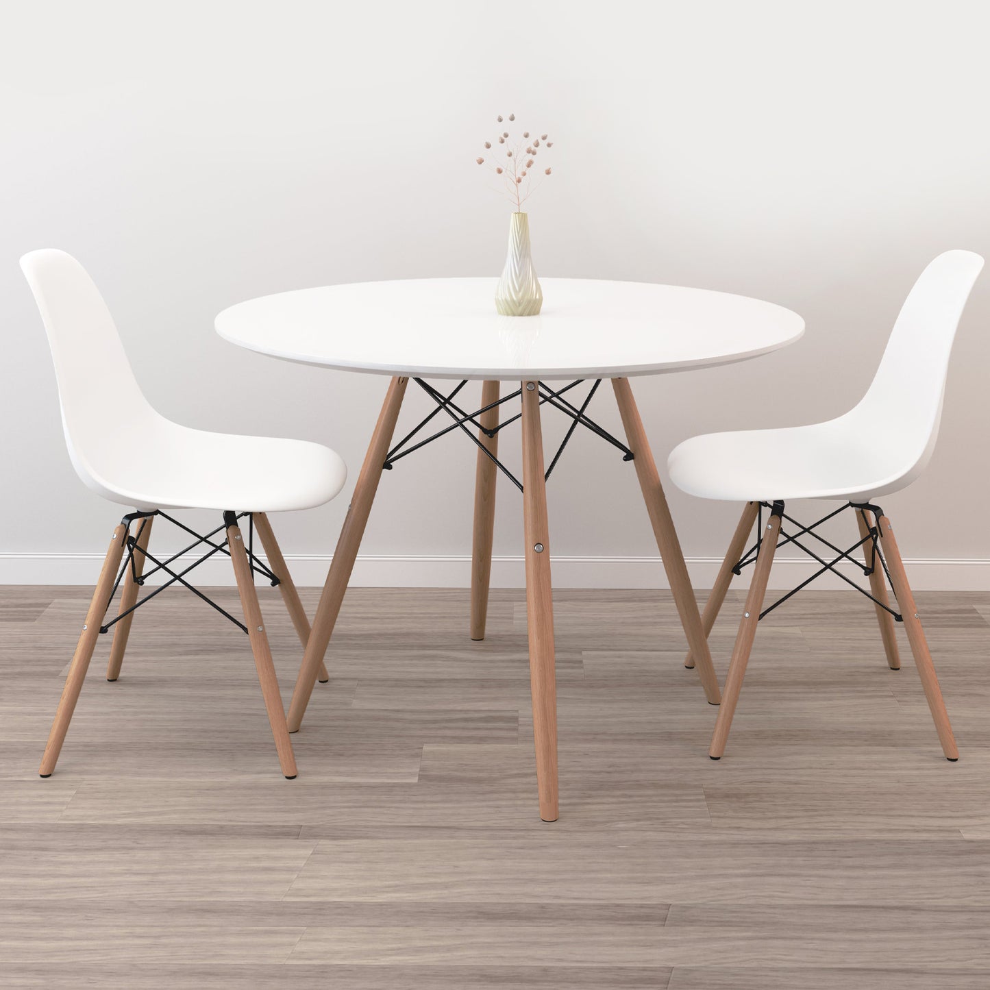 Eiffel Table Set, Wood Legs