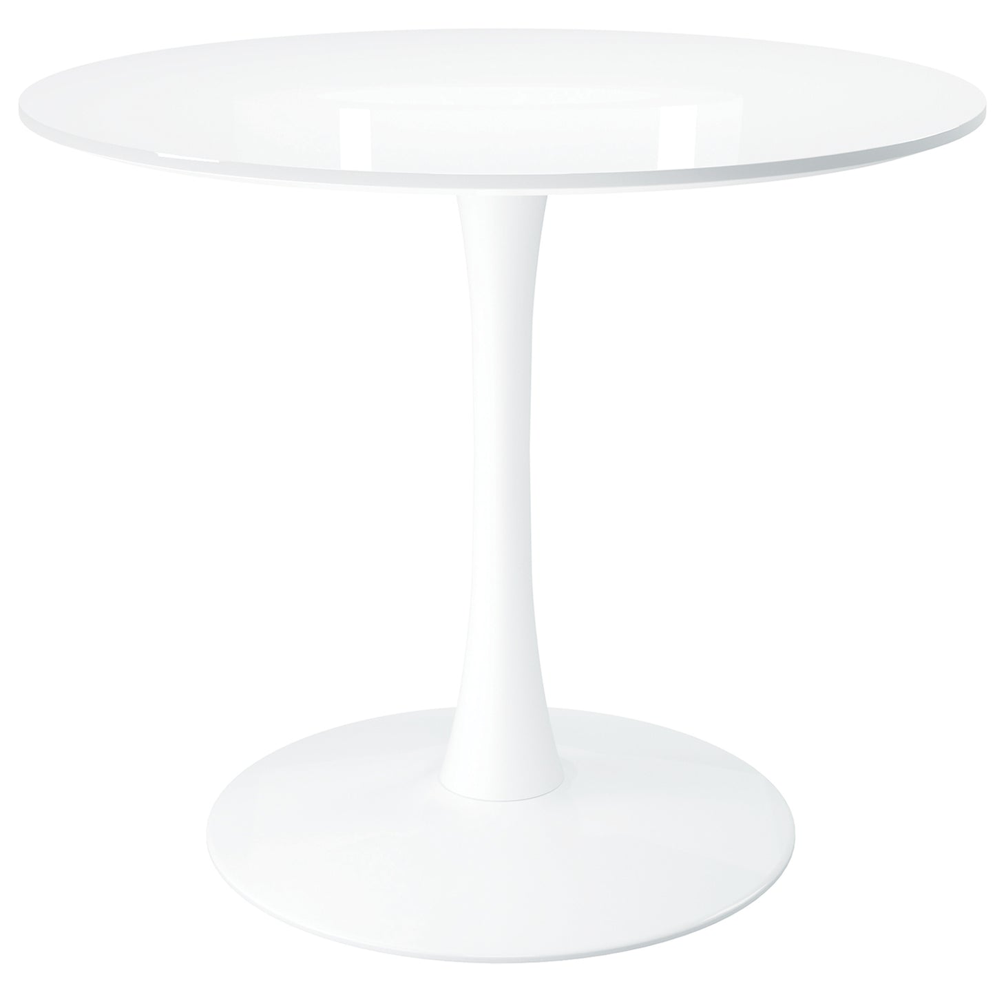 Tulip 36" Wood Top Dining Table & Chairs Set, White