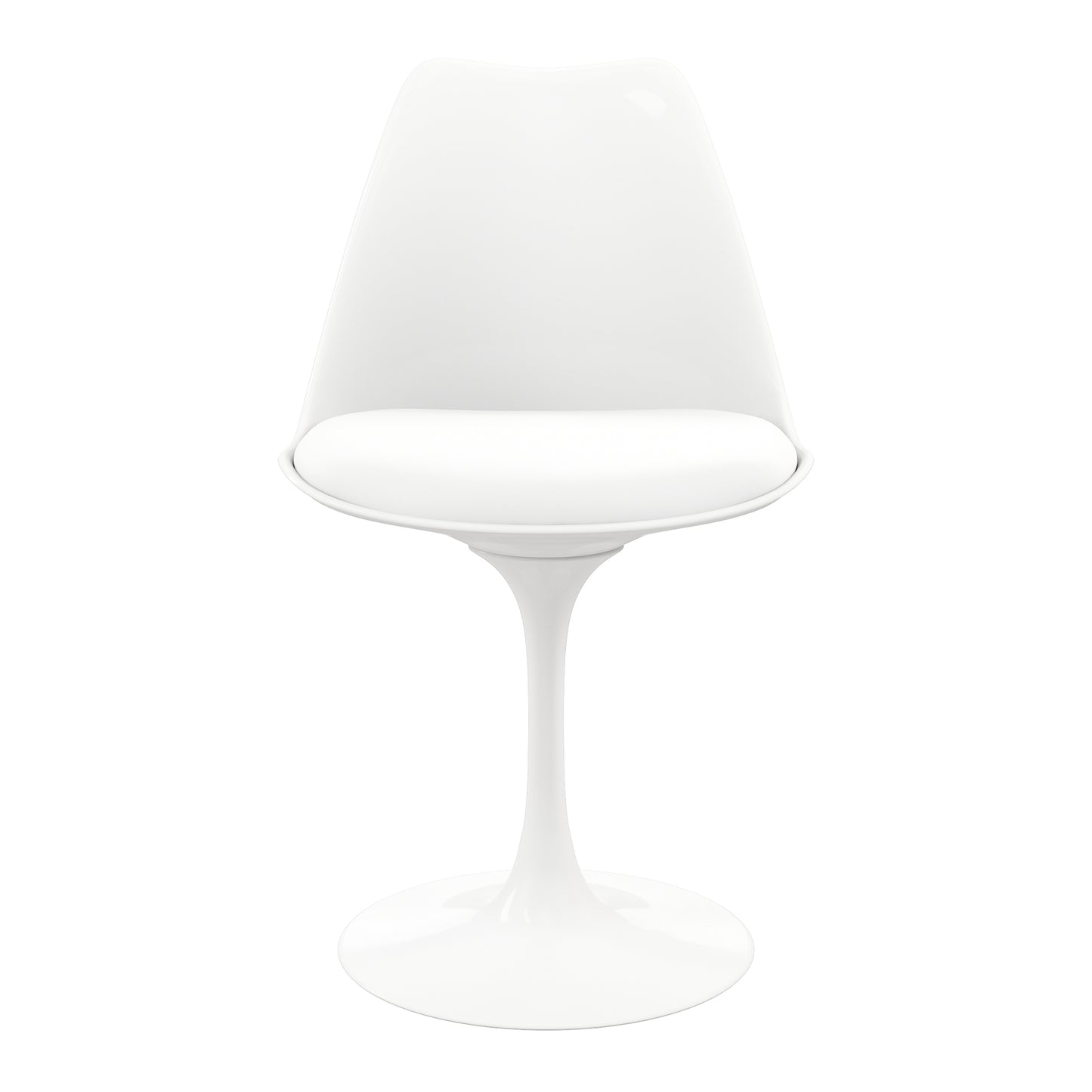 Tulip 36" Wood Top Dining Table & Chairs Set, White