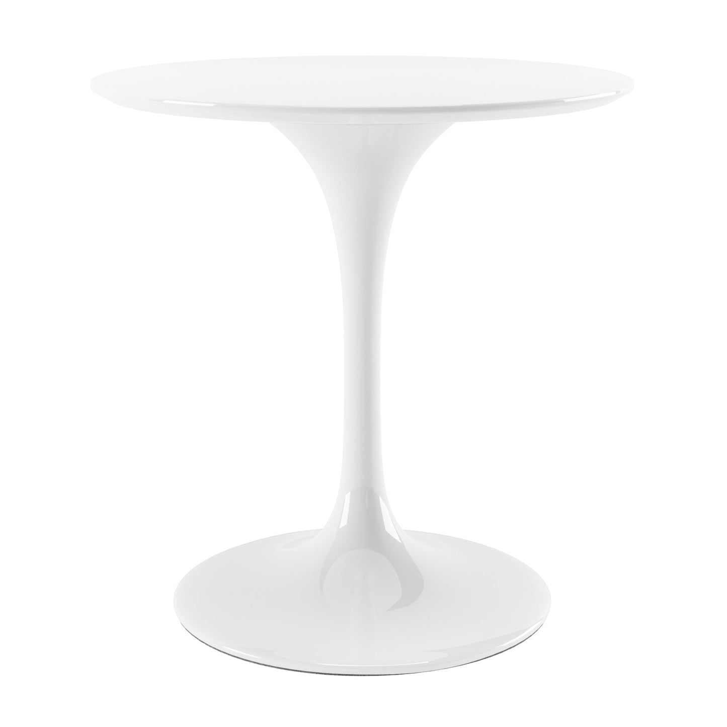 Tulip 32" Fiberglass Dining Table & Chairs Set, Gray